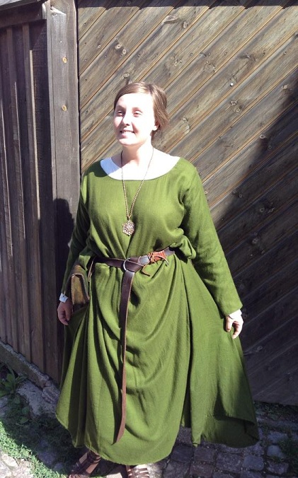 Commission for Medieval Week on Gotland 2014 #3: Green Wool Kirtle ...